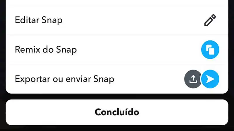 Como salvar foto do Snapchat Captura de tela do Snapchat