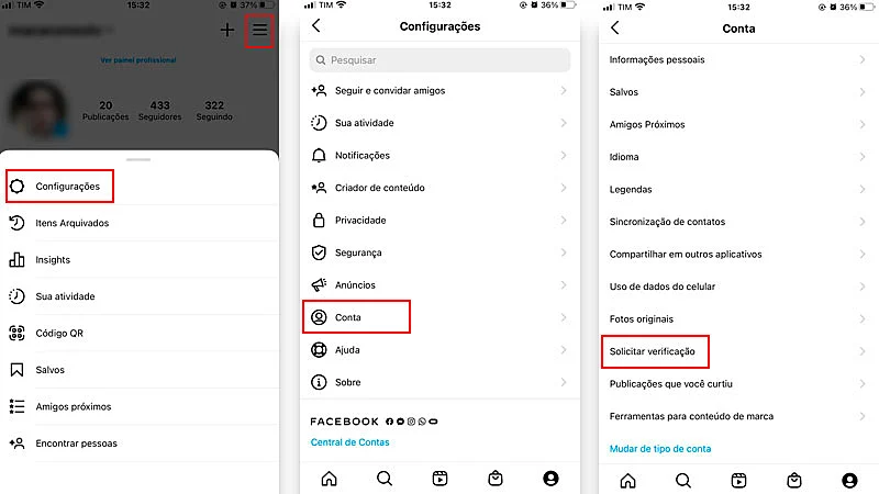 Passo a passo de como ser verificado no Instagram