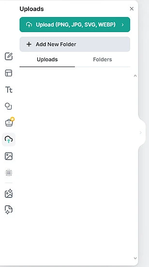 Botão grave a si mesmo do Canva
