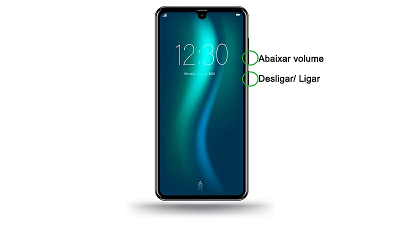 Imagem ilustrando como tirar print no Samsung sem botão home