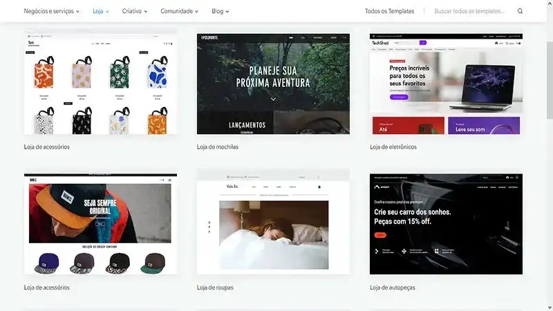 como trabalhar pela internet Captura de tela do Wix