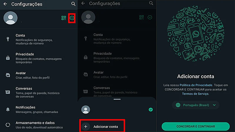Captura de tela do WhatsApp