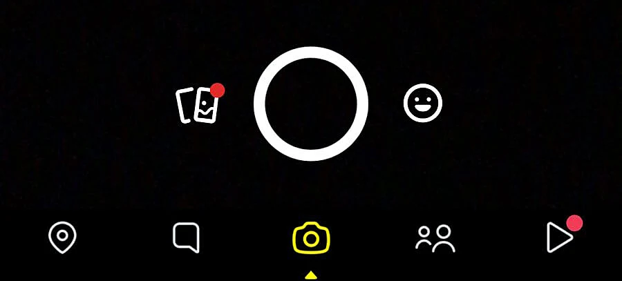 Captura de tela do Snapchat