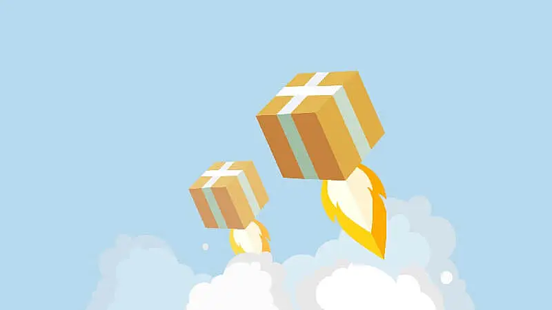 Paquetes de Amazon saliendo a ser entregados