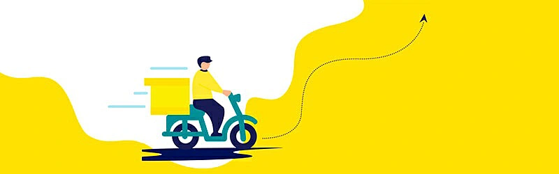 Motorizado de entregas de Mercado Libre