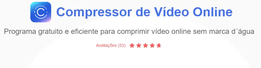 Tela inicial do compressor de vídeo online do Apowersoft