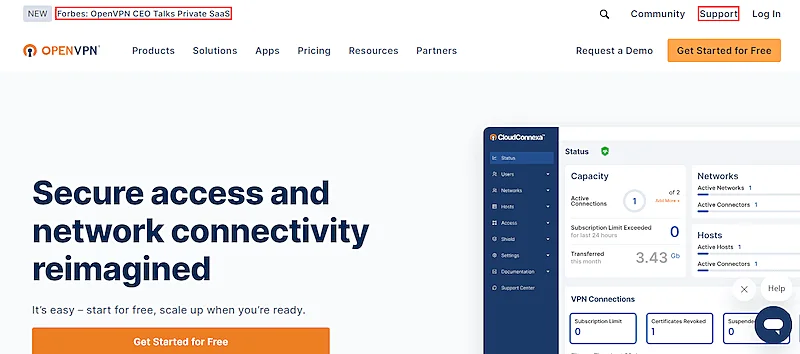 OpenVPN website