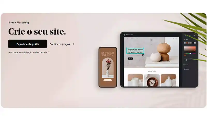 Comprar domínio  captura de tela do site da GoDaddy