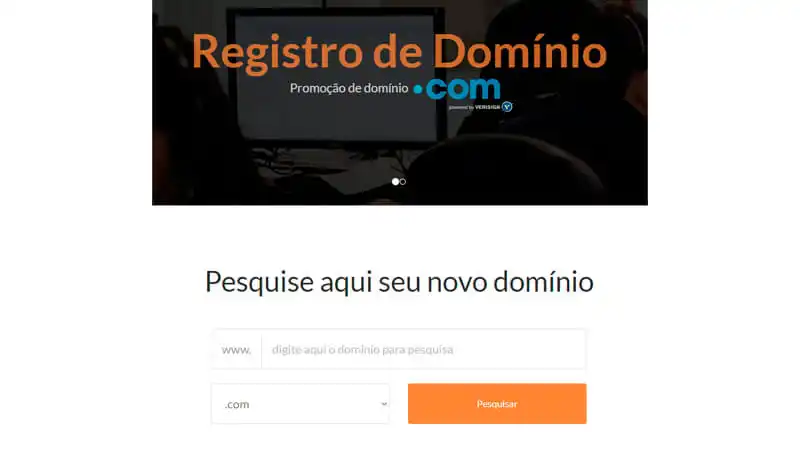 captura de tela da ferramenta de pesquisa de domínio da redehost