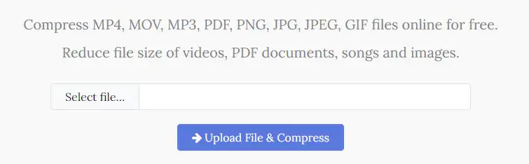 Captura de tela do YouCompress