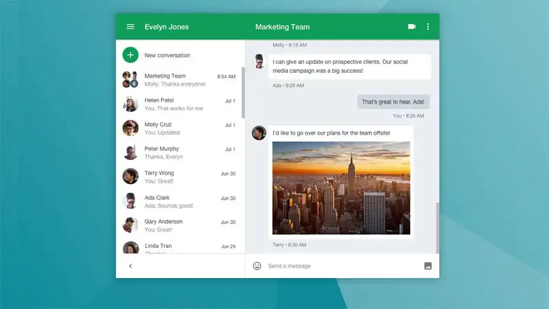 Hangouts de Google para la comunicación empresarial