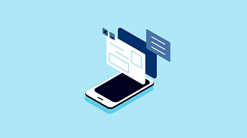Celular com o ícone do WhatsApp Business em sua tela