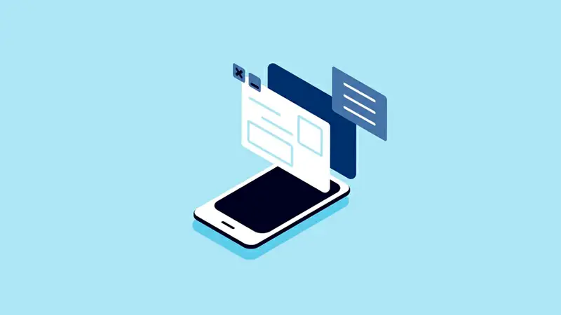 Celular com o ícone do WhatsApp Business em sua tela