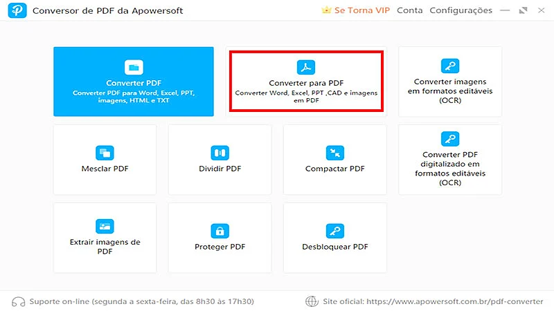 Captura de tela do Apowersoft