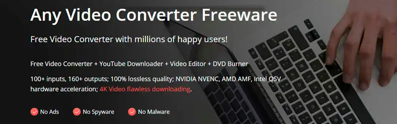 Freeware Banner do Any Video Converter Freeware
