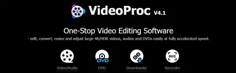 VideoProc Banner do conversor e editor VideoProc