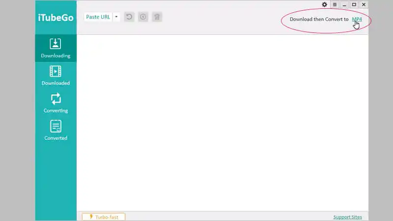 converter WebM para MP4 imagem detalhando como converter arquivos de vídeo no programa iTubeGo