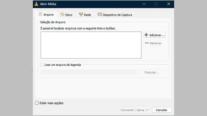 Conversor VLC imagem mostrando como converter WebM para MP4 usando o VLC