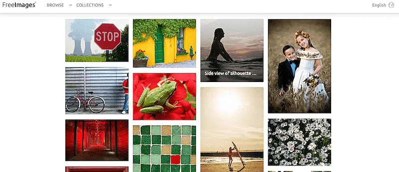 FreeImages home page