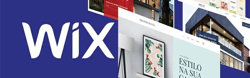 Banner con logo y plantillas de Wix