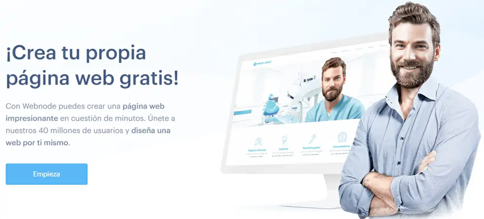 Crear un sitio web gratuito Webnode
