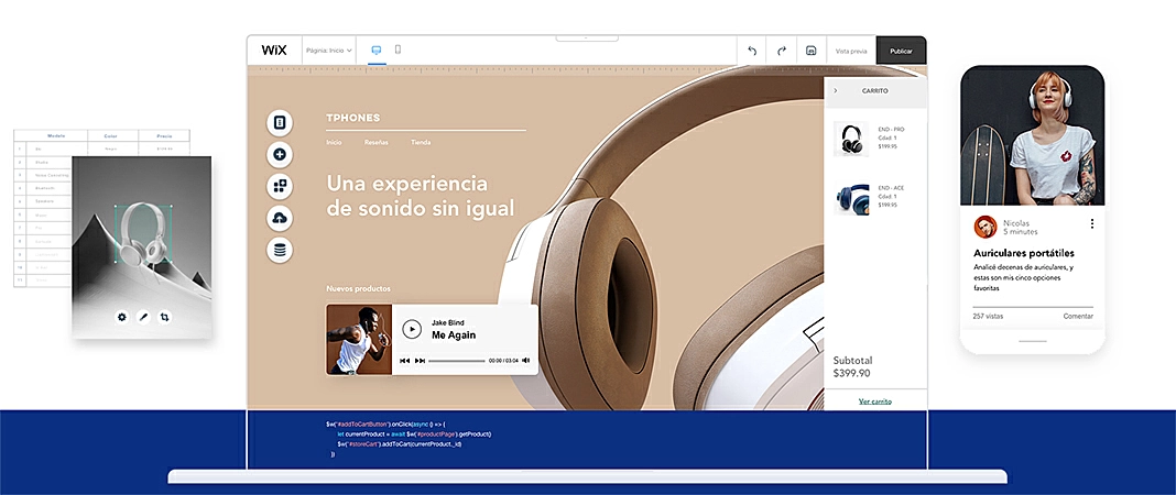 Crear un sitio web - Wix