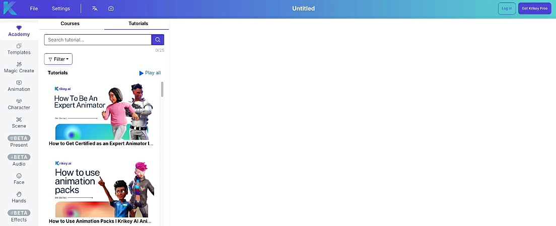 captura de tela do Krikey AI