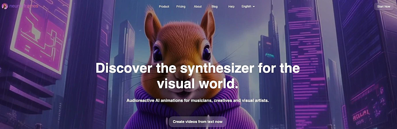 captura de tela do Neural Frames