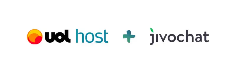 Logo do Uol Host e do JivoChat