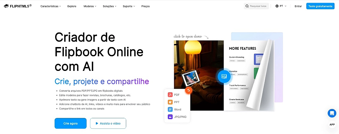 Captura de tela do FlipHTML5