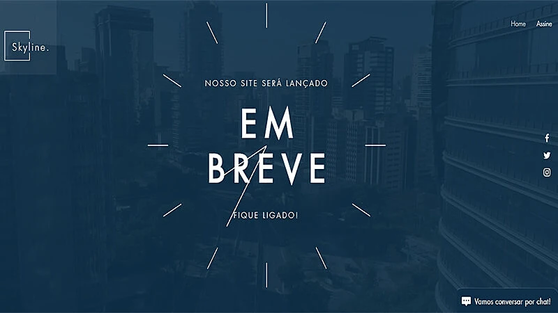 Exemplo de landing page