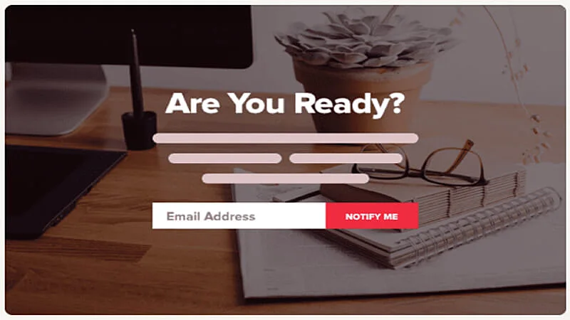 Exemplo de landing page