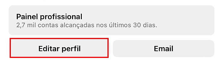 Captura de tela do Instagram