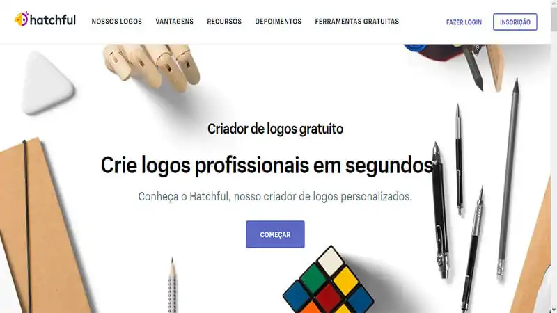 Criar logotipo online gratis com imagens Captura de tela Hatchful
