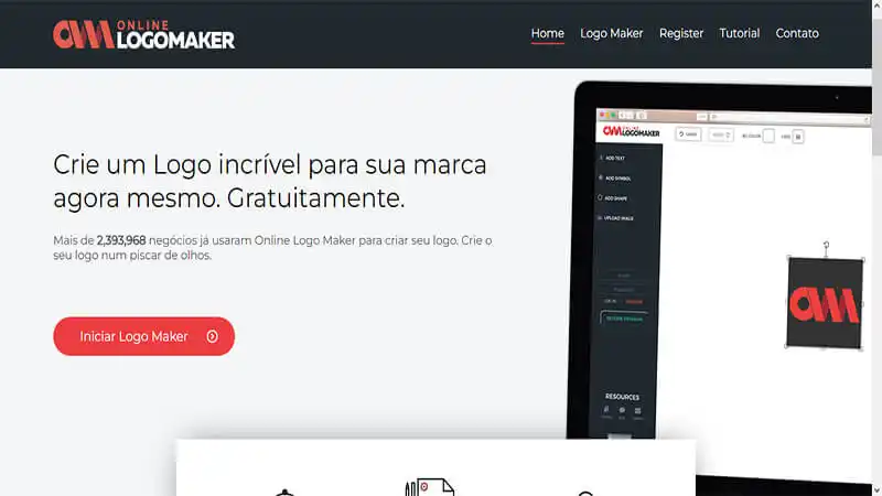 Criar logotipo online gratis com imagens Captura de tela do Online Logo Maker