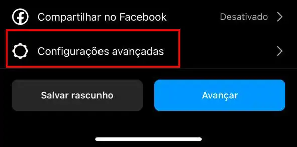 Criar Reels com legenda Captura de tela do Instagram