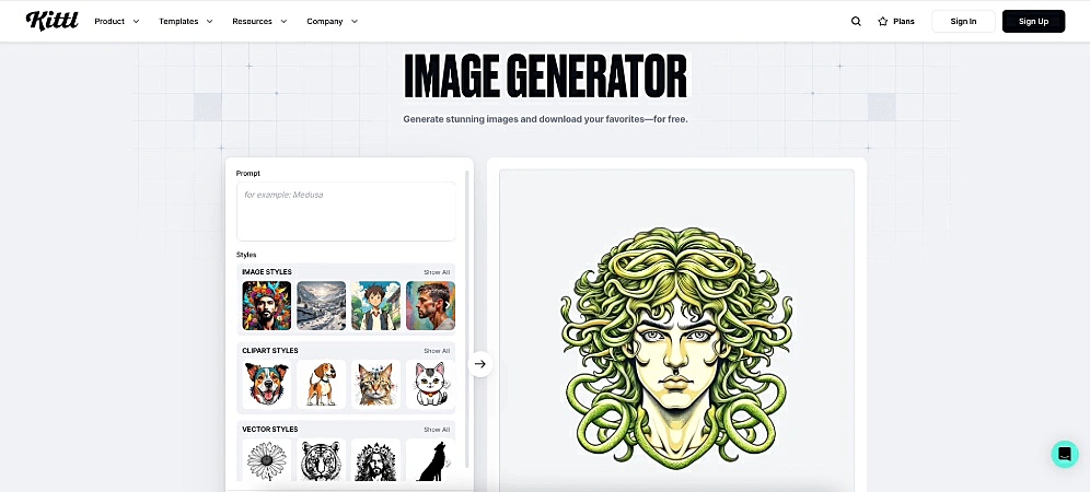 captura de tela do Kittl