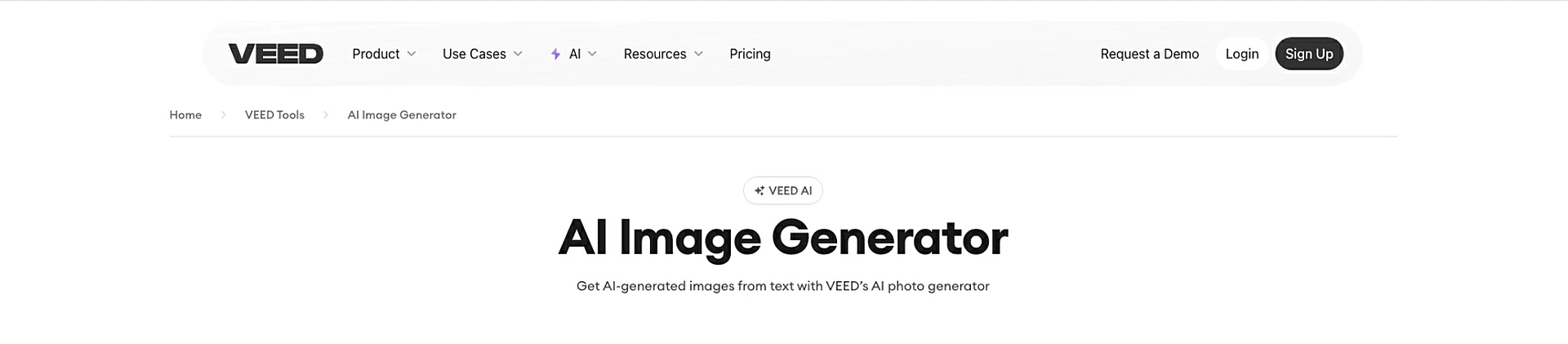 captura de tela do Veed.io