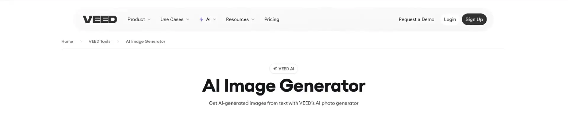 VEED.io captura de tela do Veed.io
