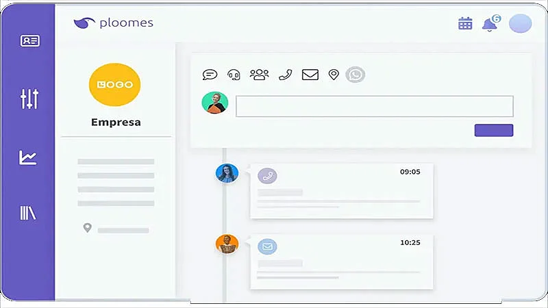 Captura de tela do Ploomes