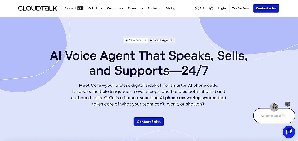 CloudTalk's website