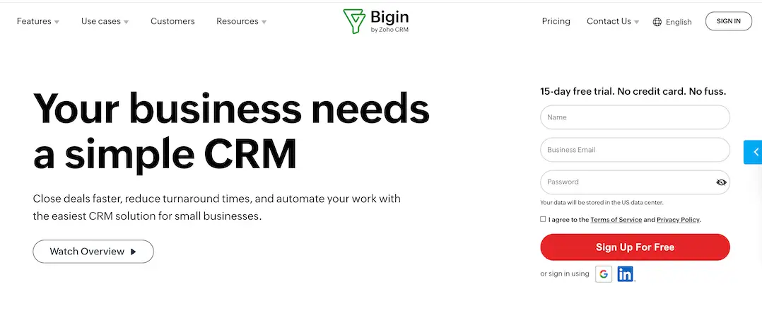 Bigin's website