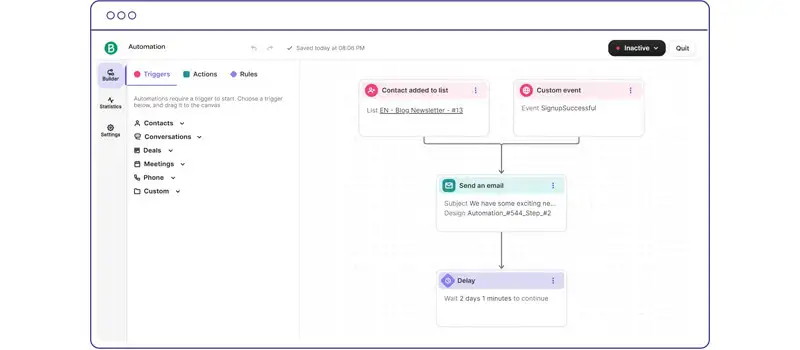 1 captura de tela do crm para whatsapp brevo