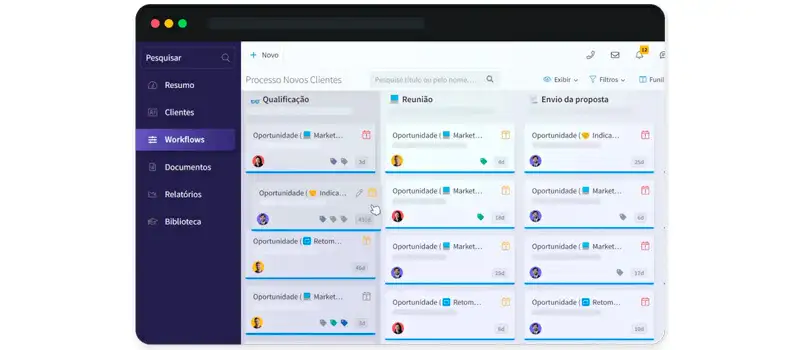2 captura de tela do crm para whatsapp ploomes