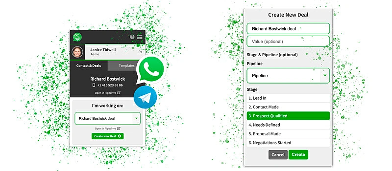 captura de tela do crm para whatsapp pipechat