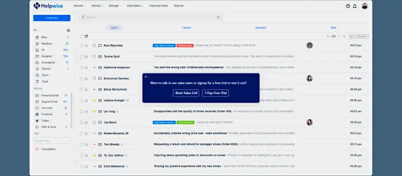 9 capura de tela do teste online do crm para whatsapp helpwise