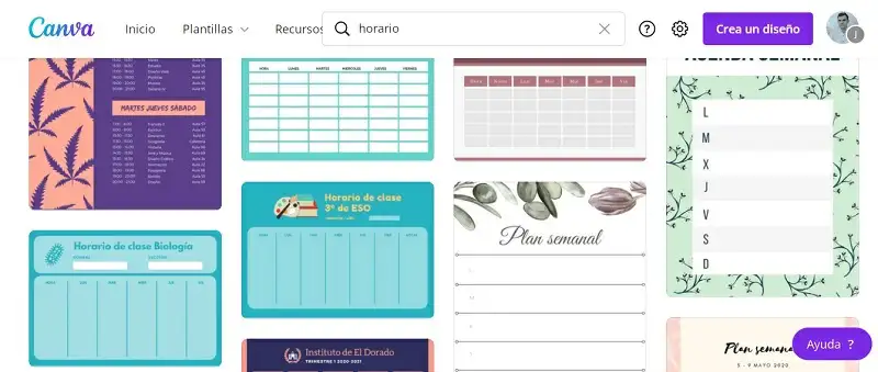 Canva Cronograma en Canva
