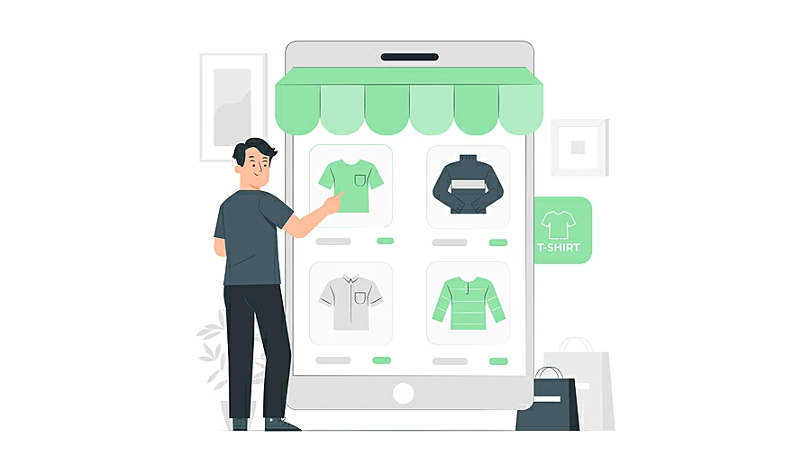 Productos en una tienda online