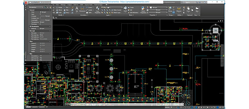 captura de tela do curso de autoCAD