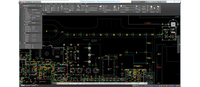 captura de tela do curso de autoCAD